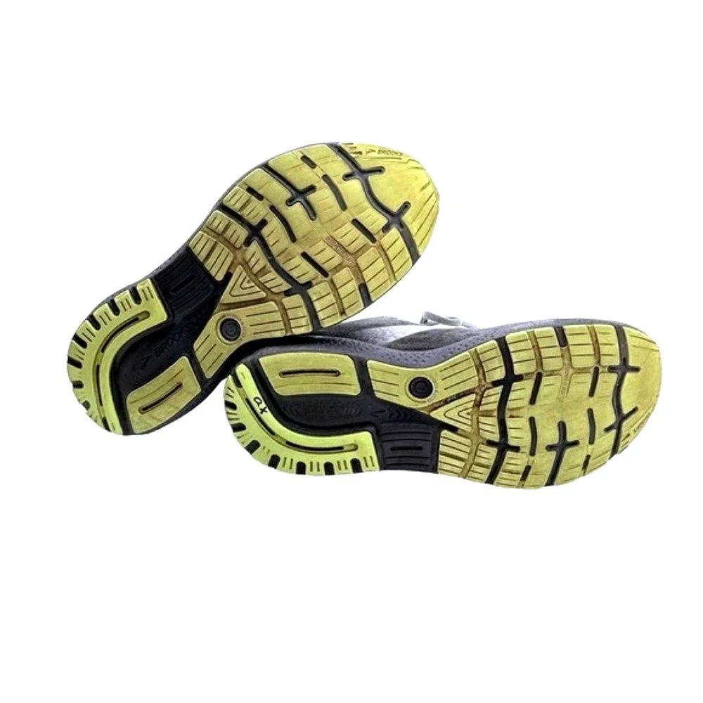 Brooks Ghost 16 Men's 11.5 Gray Lime Running Shoes DNA LOFT v3 Neutral